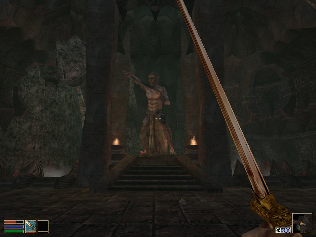 Altar of a Daedric ruin. Swipe the offerings, if you dare.