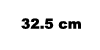 32.5 centimeters
